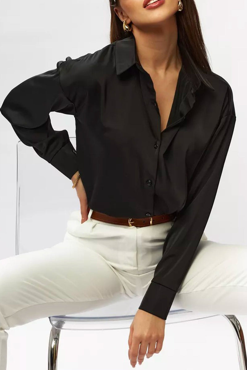 Color Slim Fit Blouse