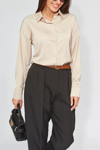 Color Slim Fit Blouse