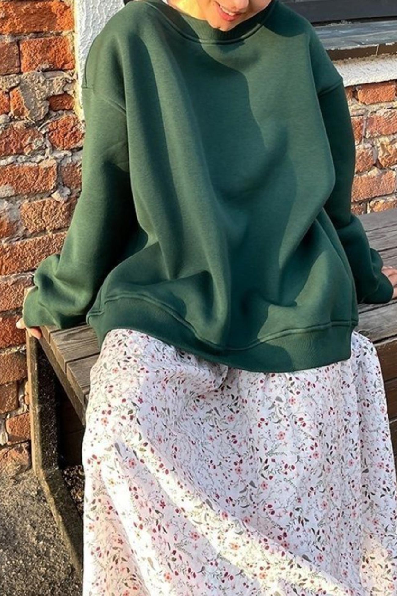 Crew Neck Oversize Sweatshirt