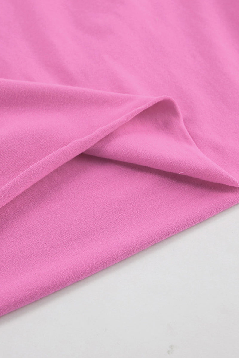Crew Neck Slit Cotton Sweatshirt
