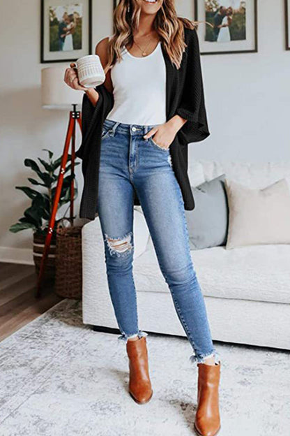 Half Sleeve Wrap Cardigan