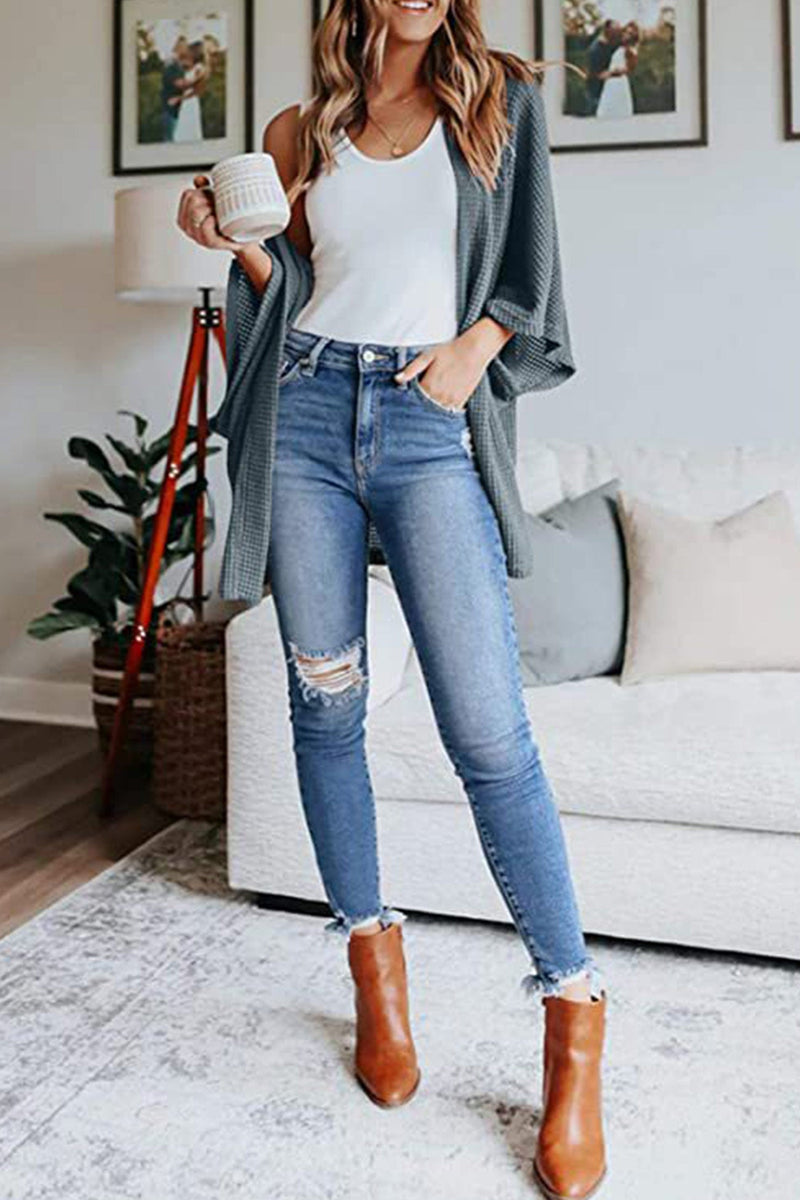 Half Sleeve Wrap Cardigan