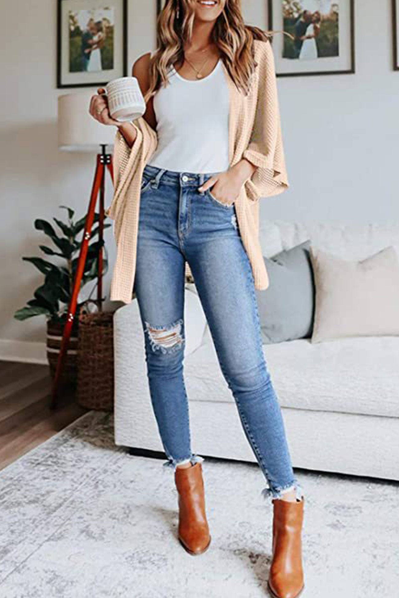 Half Sleeve Wrap Cardigan