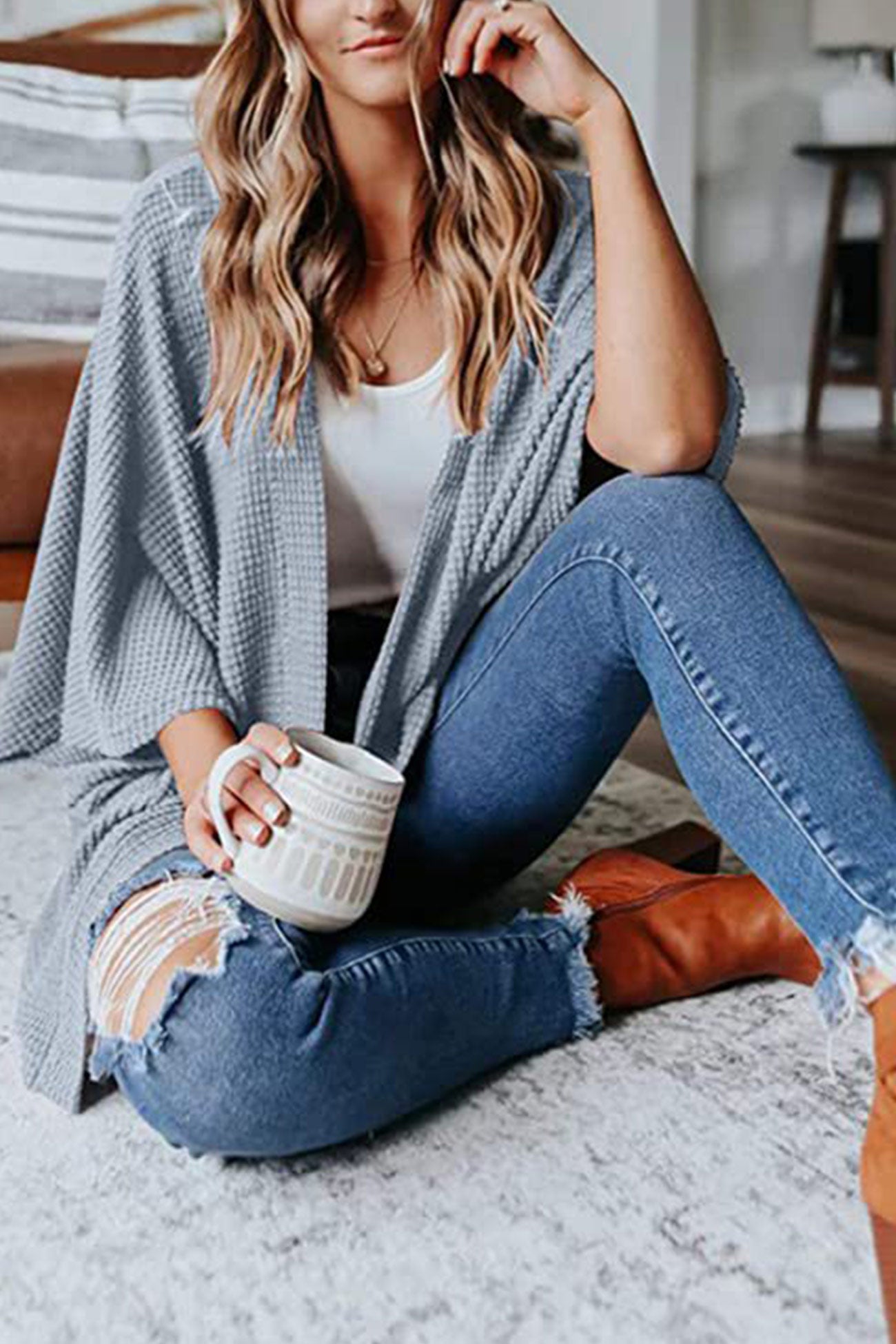 Half Sleeve Wrap Cardigan
