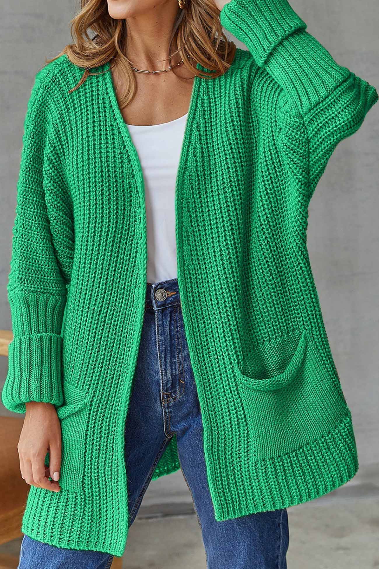 Open Front Long Cardigan