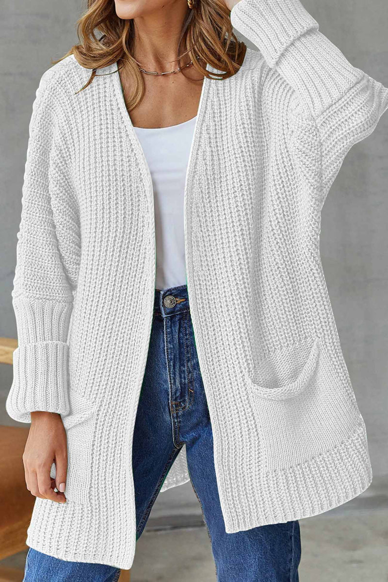 Open Front Long Cardigan