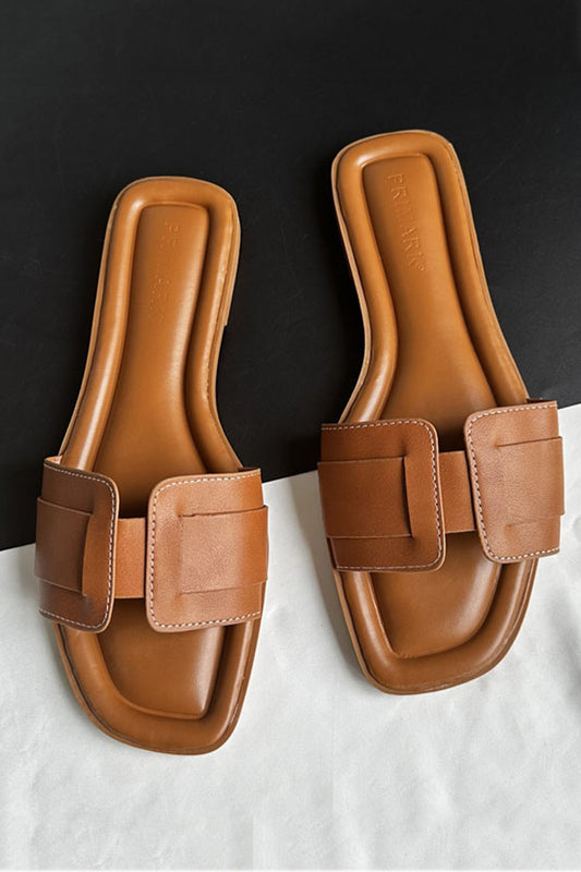 Pu Flat Sandals