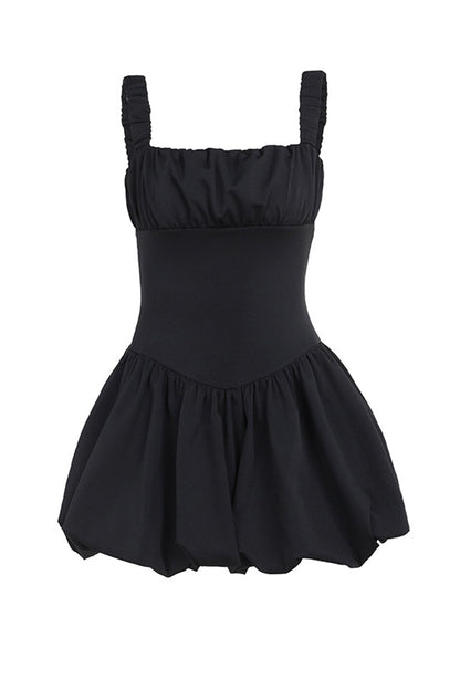 Square Neck Corset Tutu Mini Dress