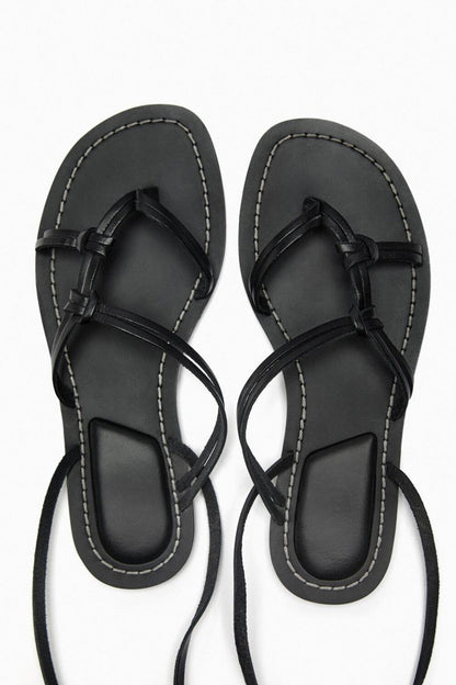 Strappy Flat Roman Sandals