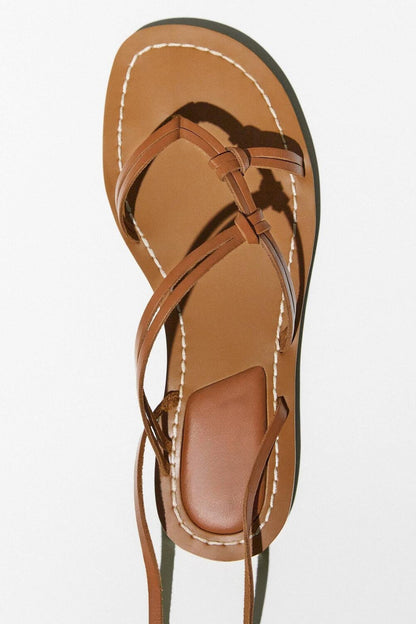 Strappy Flat Roman Sandals