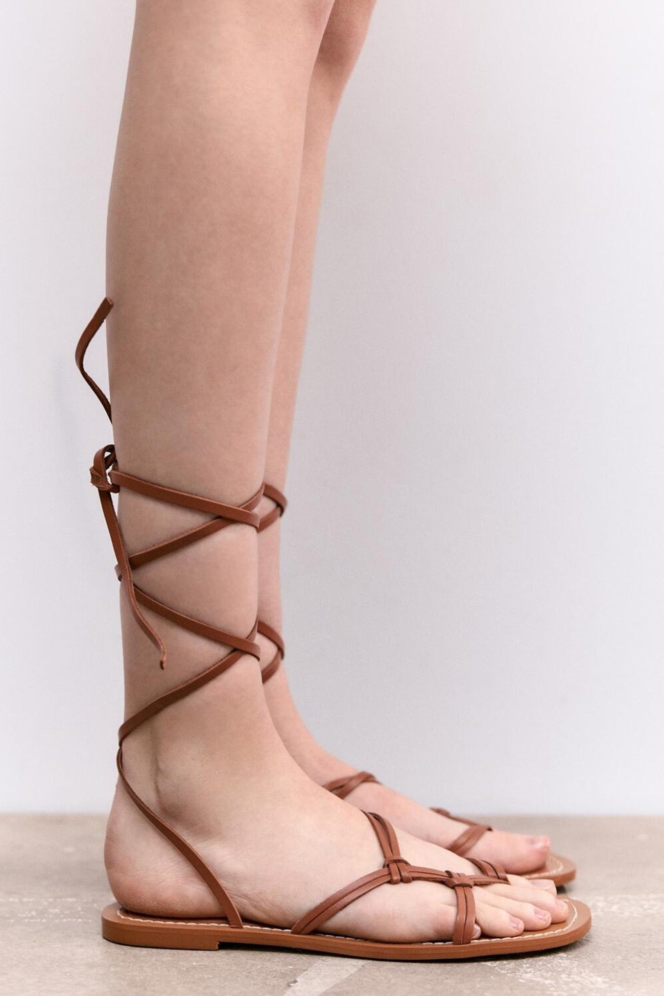 Strappy Flat Roman Sandals