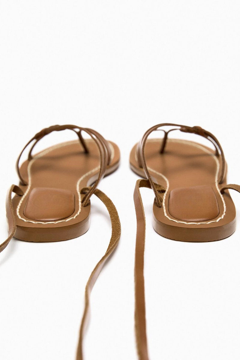 Strappy Flat Roman Sandals