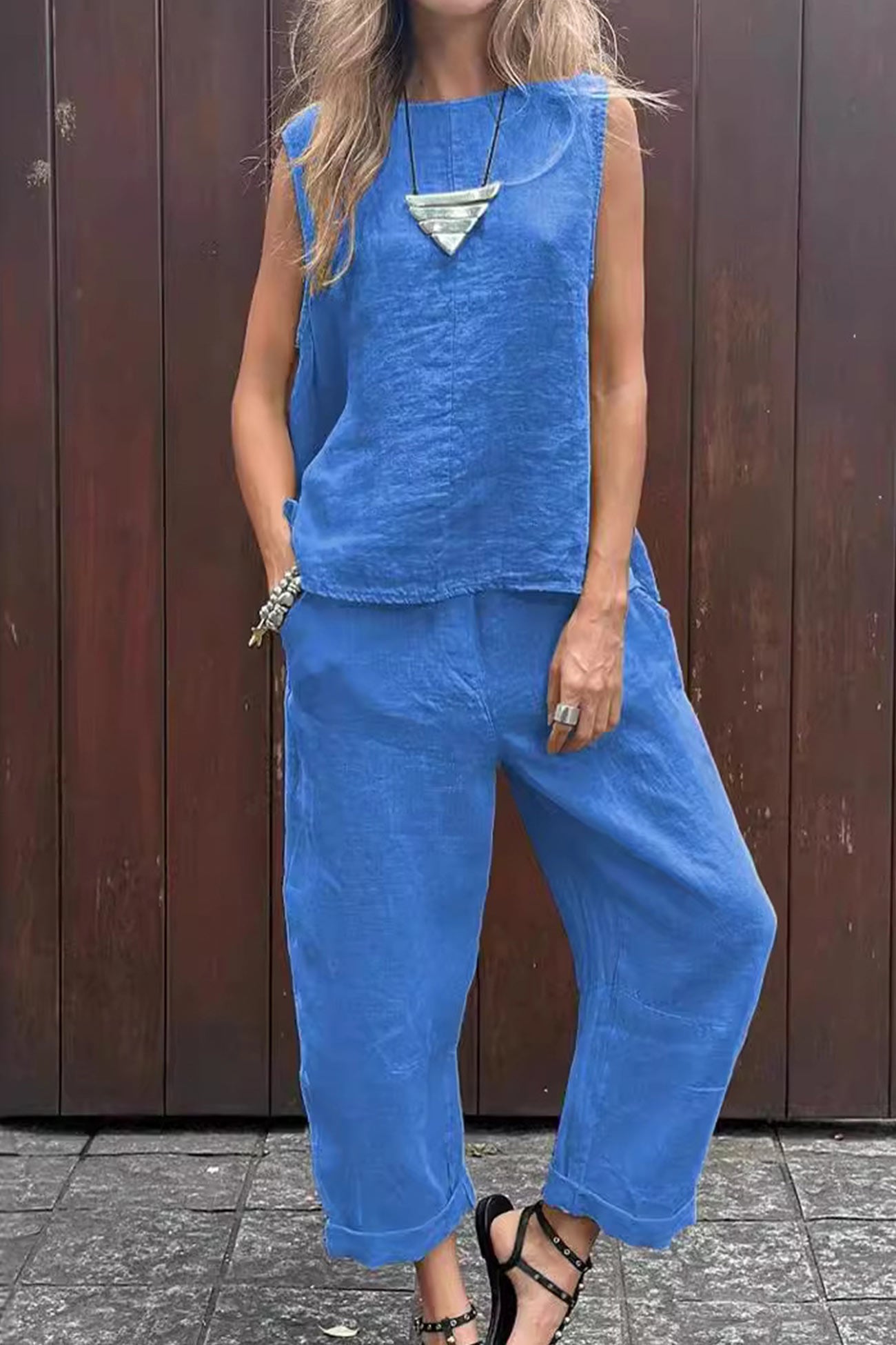 Tank Top Long Pants Set