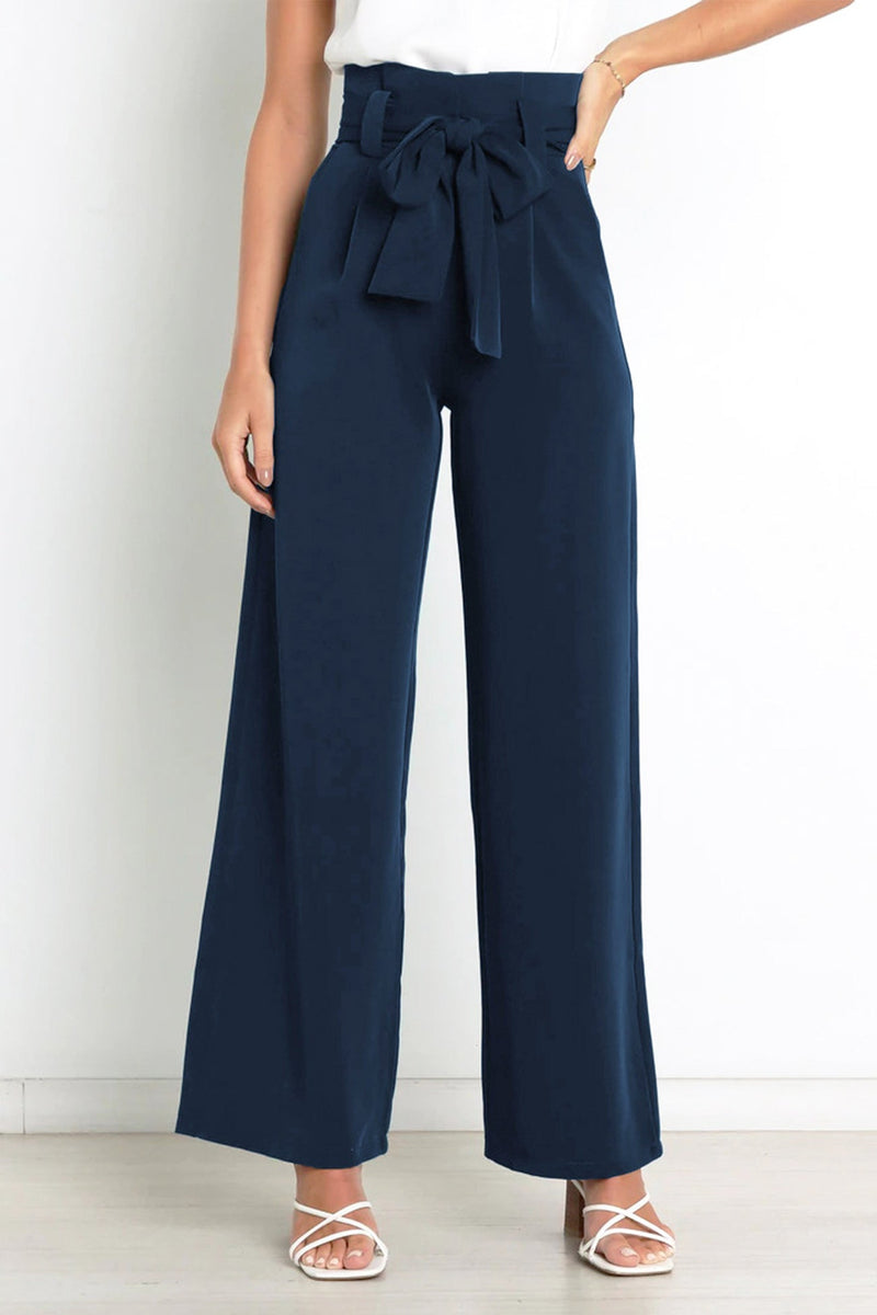 Color Wide Leg Suit Pants
