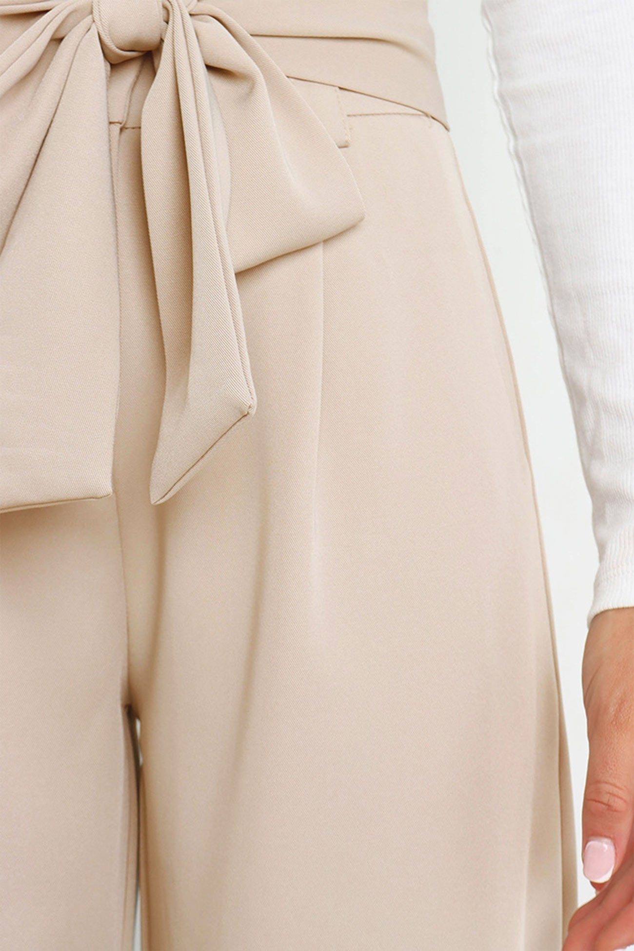 Color Wide Leg Suit Pants