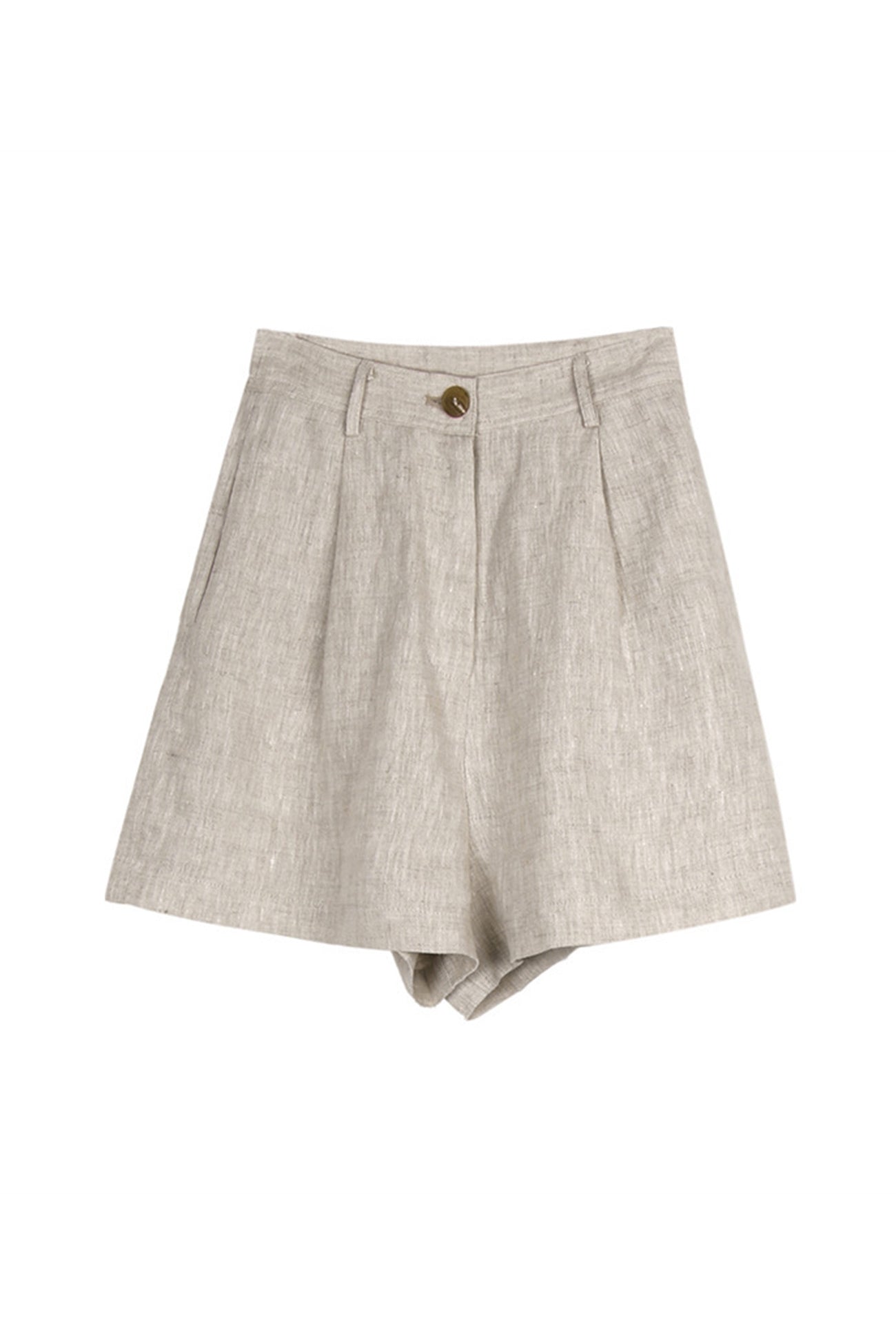 Linen High Waist Shorts