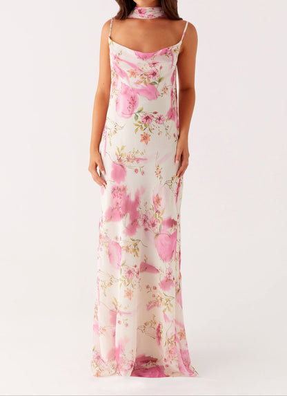 Orsola Maxi Dress - Ivory Print