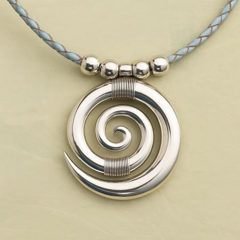Spiral Silver Necklace