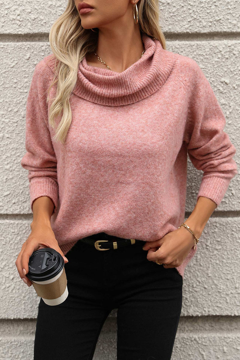 Stacked Collar Pullover Sweater