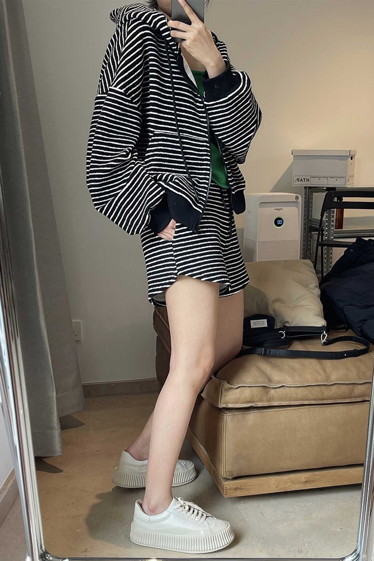 Striped Loose Shorts