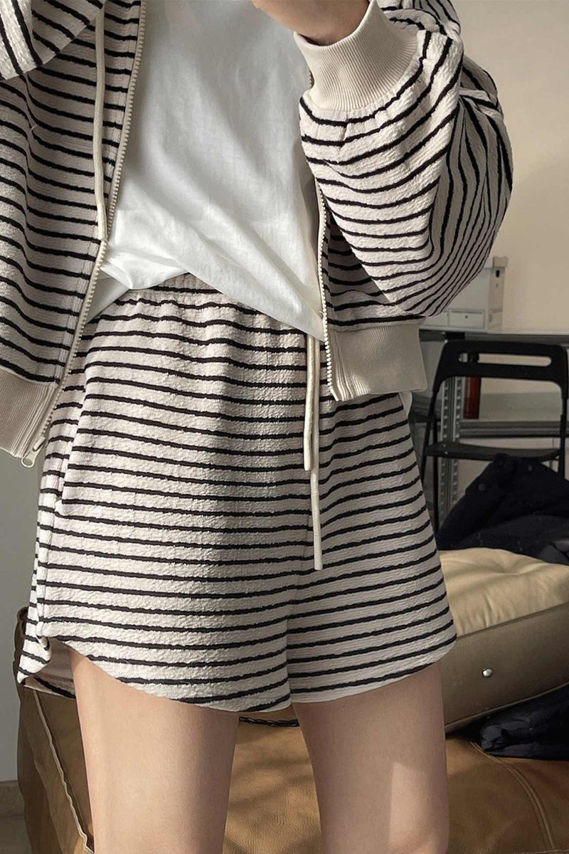Striped Loose Shorts