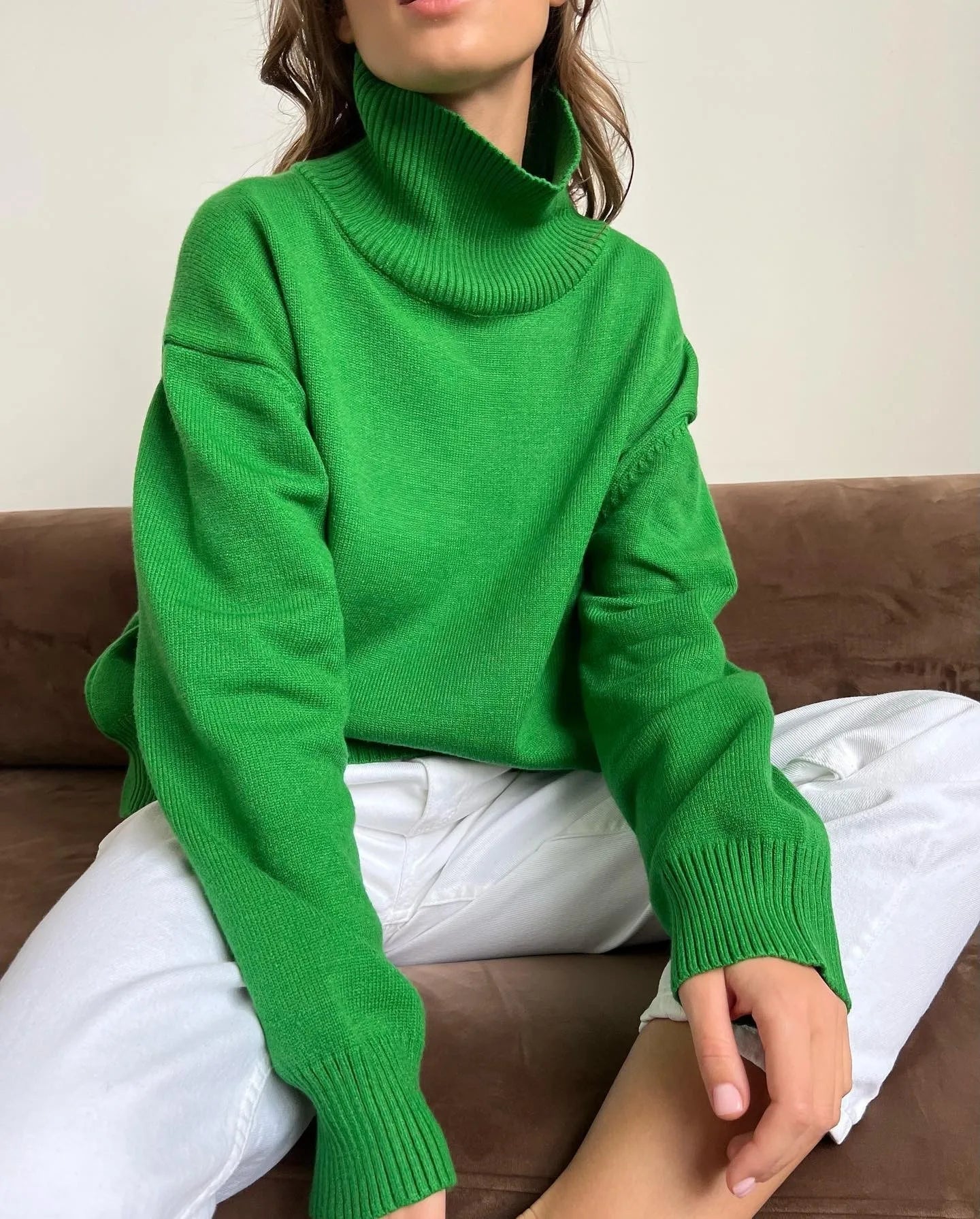 Thickened Knitwear Loose Turtleneck Warm Pullover Sweater