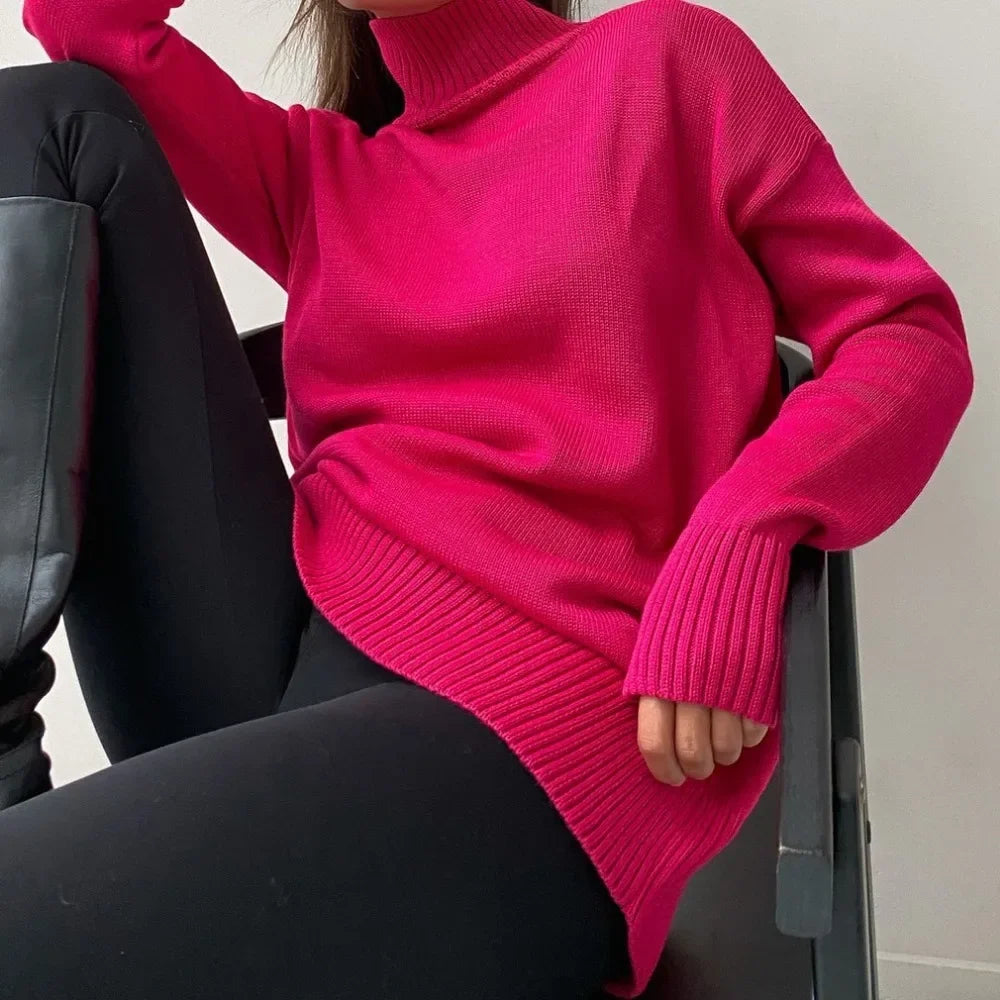 Thickened Knitwear Loose Turtleneck Warm Pullover Sweater