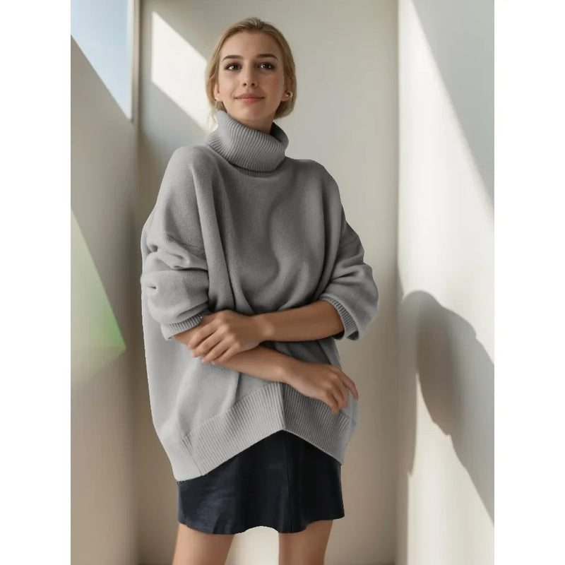 Thickened Knitwear Loose Turtleneck Warm Pullover Sweater