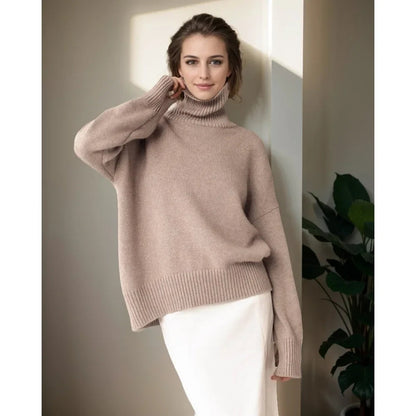 Thickened Knitwear Loose Turtleneck Warm Pullover Sweater