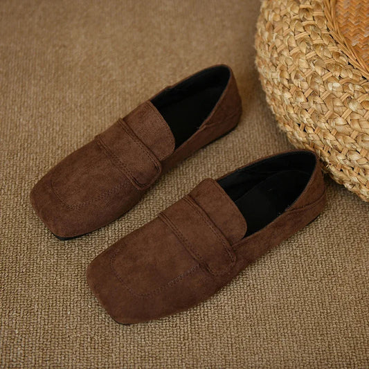 Comfort Soft Sole Square Toe Trend Spring Shallow Flats Loafers