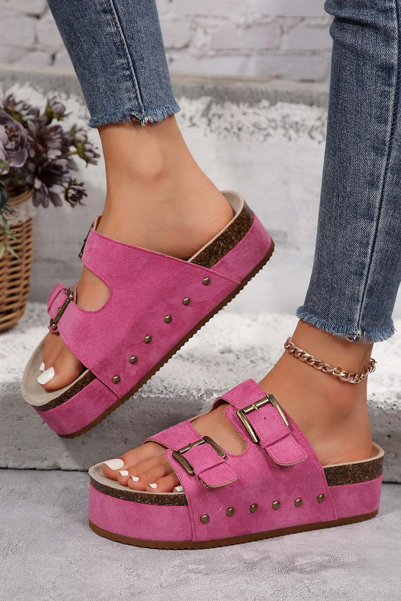 Suede Platform Sandal