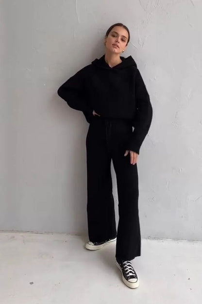 Two-piece Color Hooded Sweater