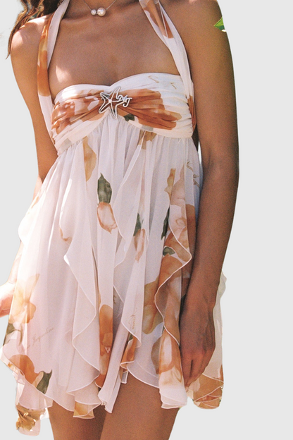 Takala Halter Backless Mini Dress