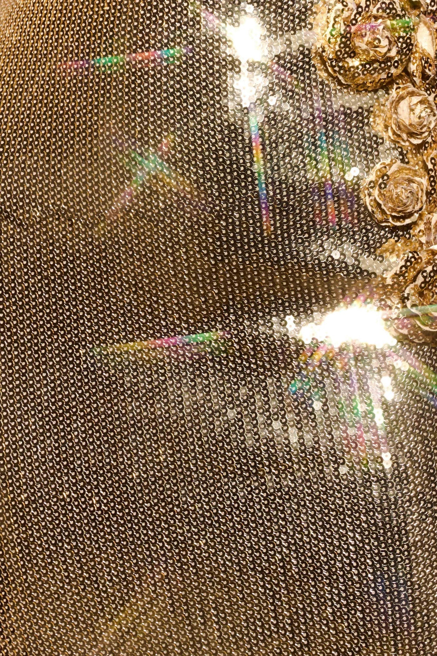 Tambi Strapless Sequin Midi Dress