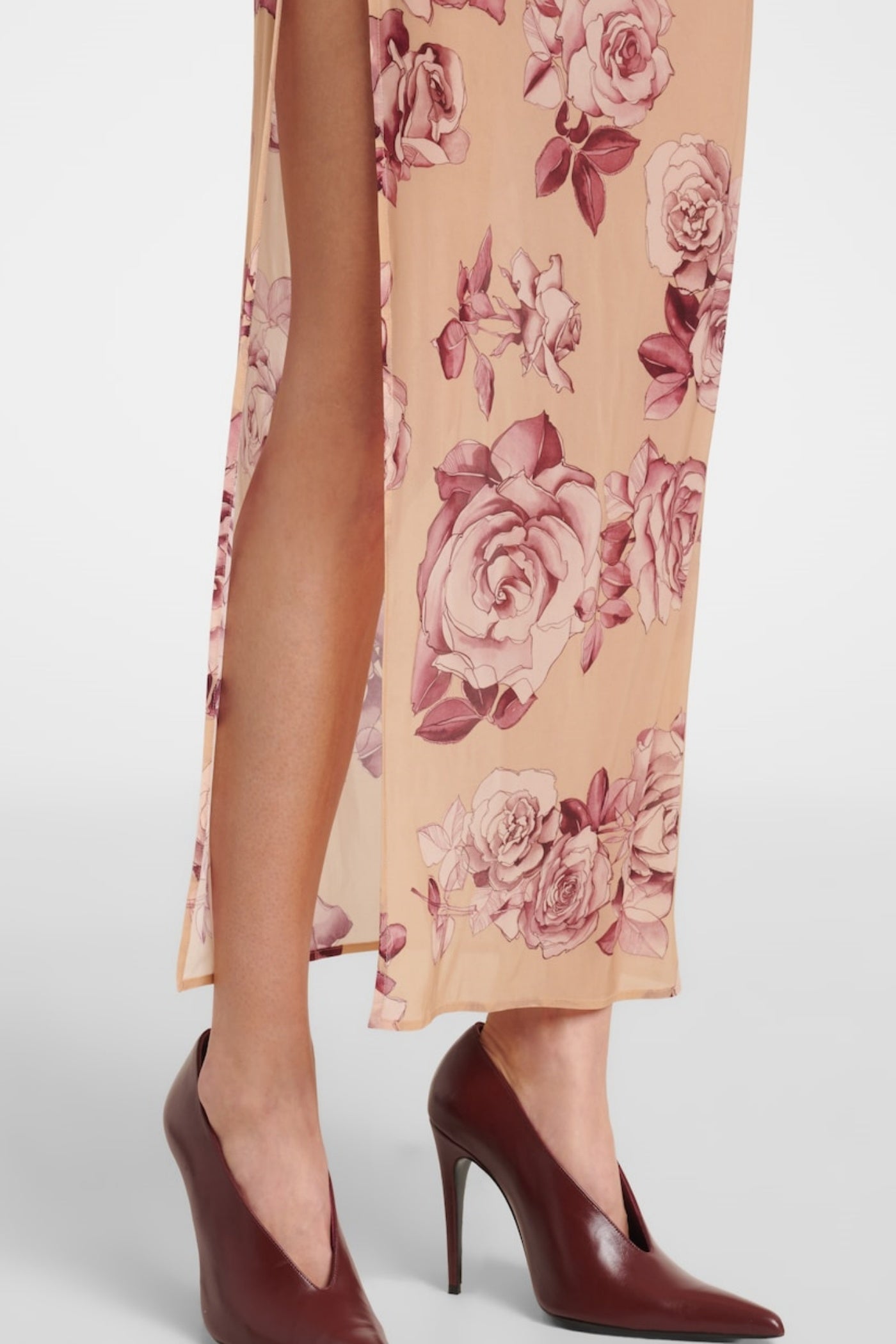 Taysia Strapless Ruched Midi Dress