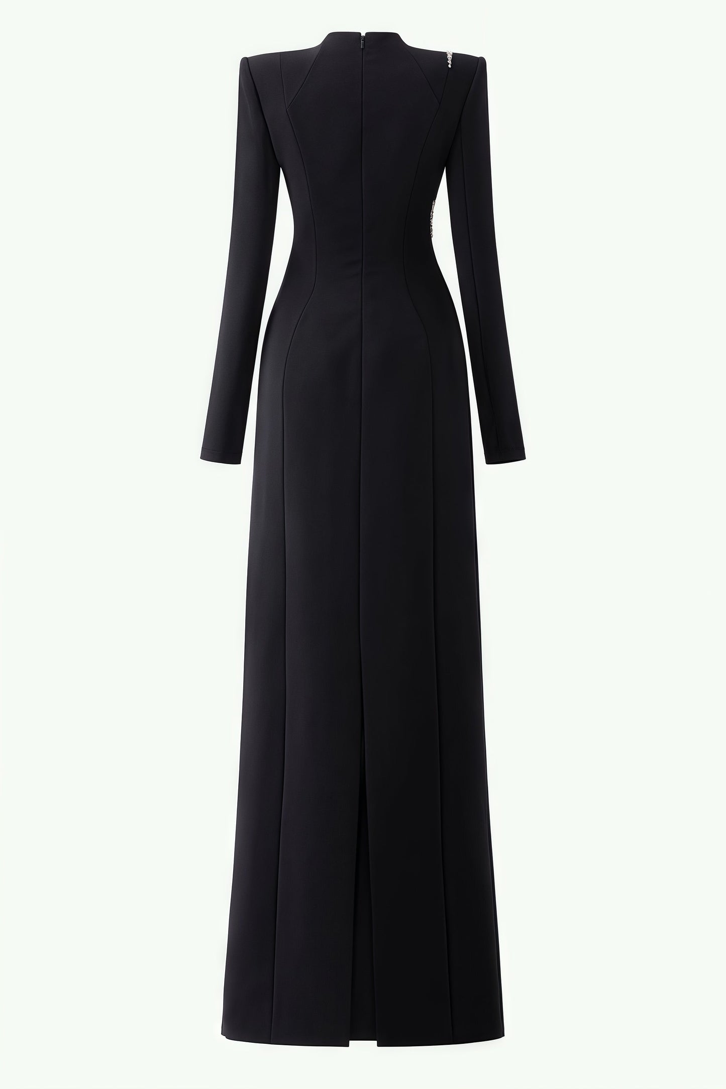 Senne Rhinestone Long Sleeve Maxi Dress