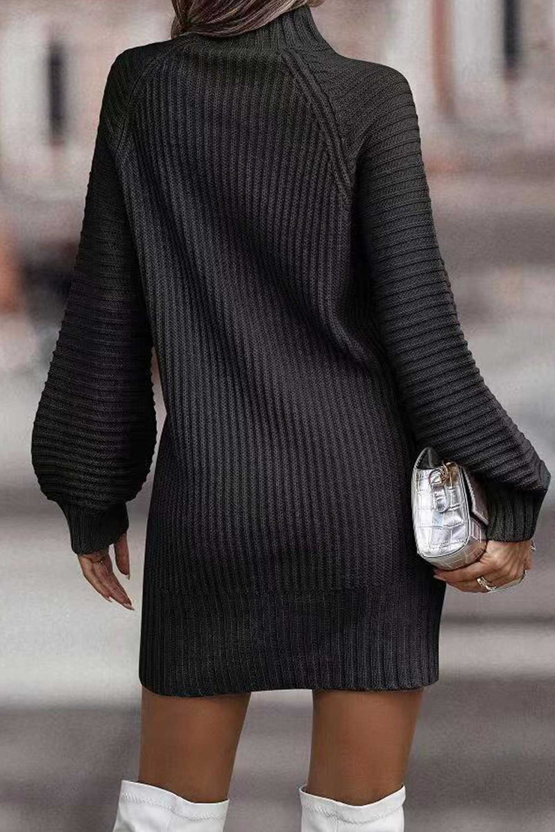 Turtleneck Sweater Dress
