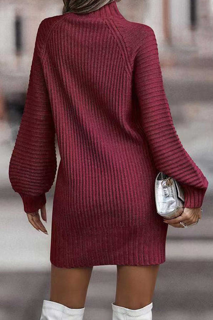 Turtleneck Sweater Dress