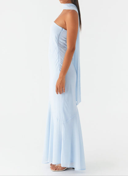 Po Under the Pagoda Maxi Dress - Blue