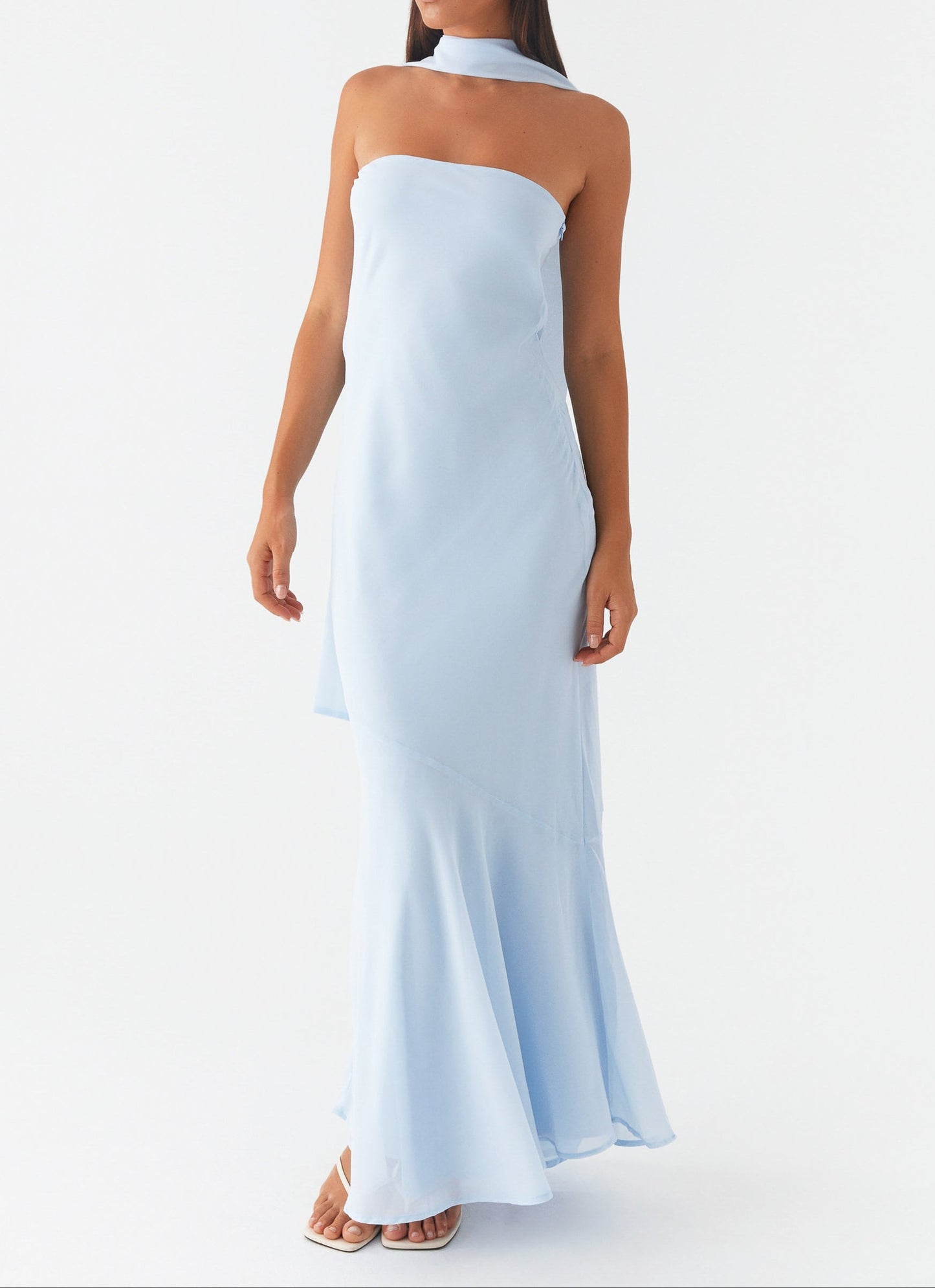 Po Under the Pagoda Maxi Dress - Blue
