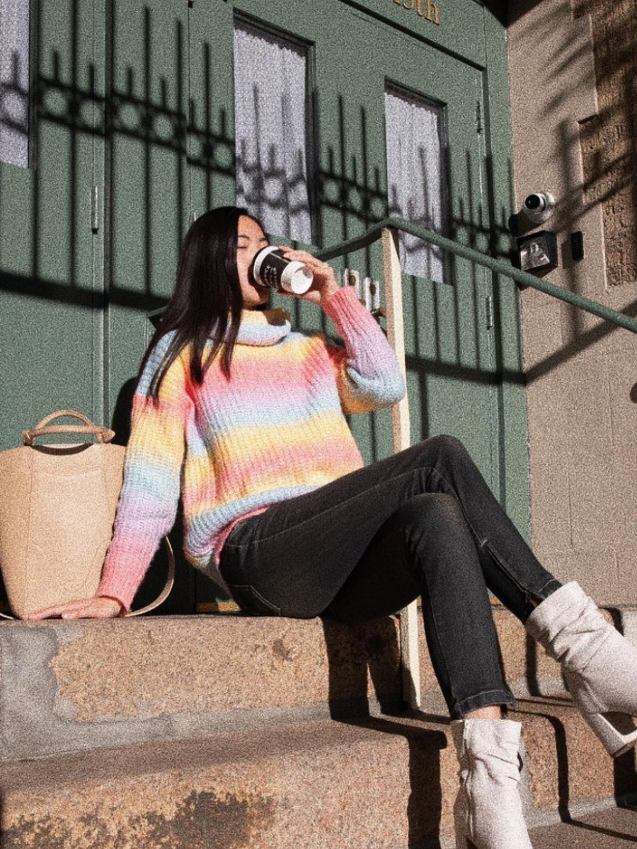 Doll | Lilac Tie-dye Knit Sweater