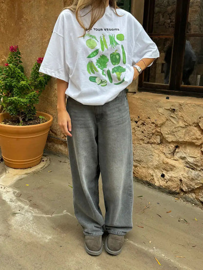 Vegetable Graphic T-shirt