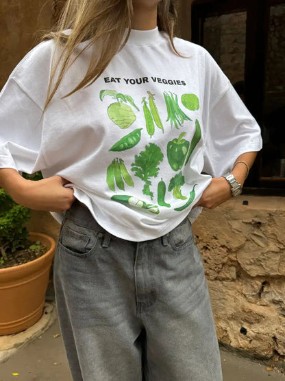 Vegetable Graphic T-shirt