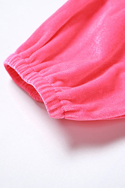 Velvet Tie-back Vest Hoodie Three-piece Pants Suits