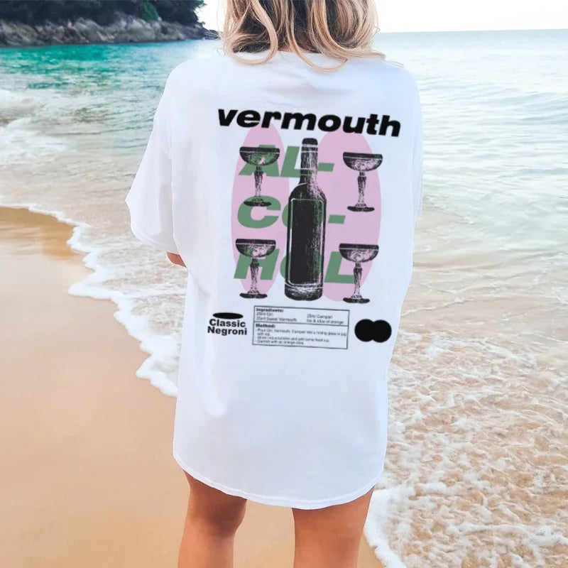 Vermouth Cocktail Y2k Graphic T-shirt