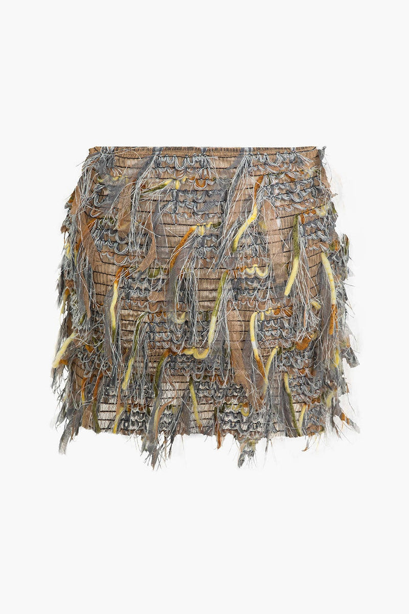 Verona Mesh Ripped Skirt