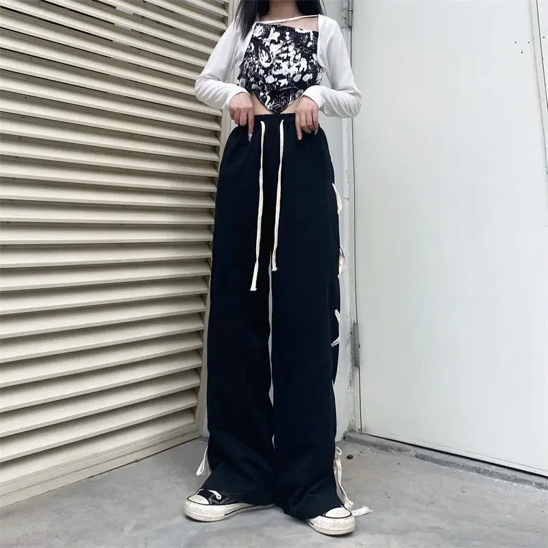 Y2k All-match Style Style Office Lady High Waist Sweatpants