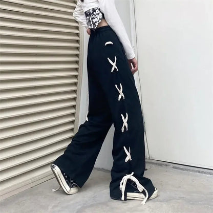 Y2k All-match Style Style Office Lady High Waist Sweatpants