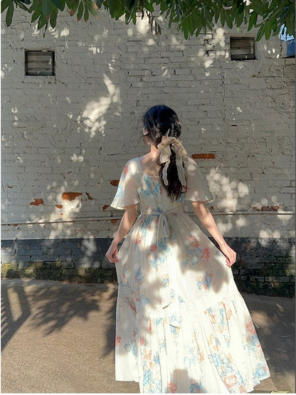 Short-sleeve Maxi Dress