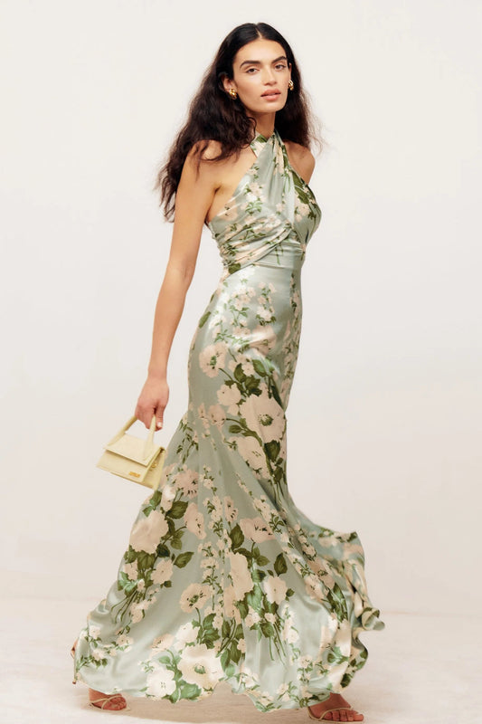 Halter Neck Maxi Dress